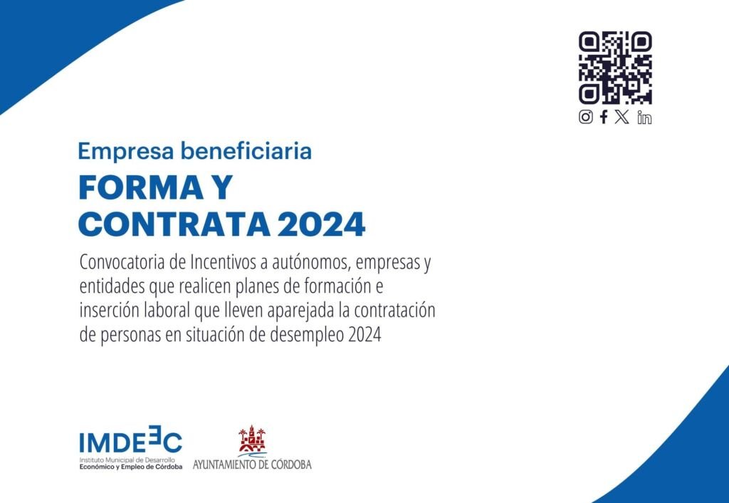 Empresa beneficiaria Forma y Contrata 2024